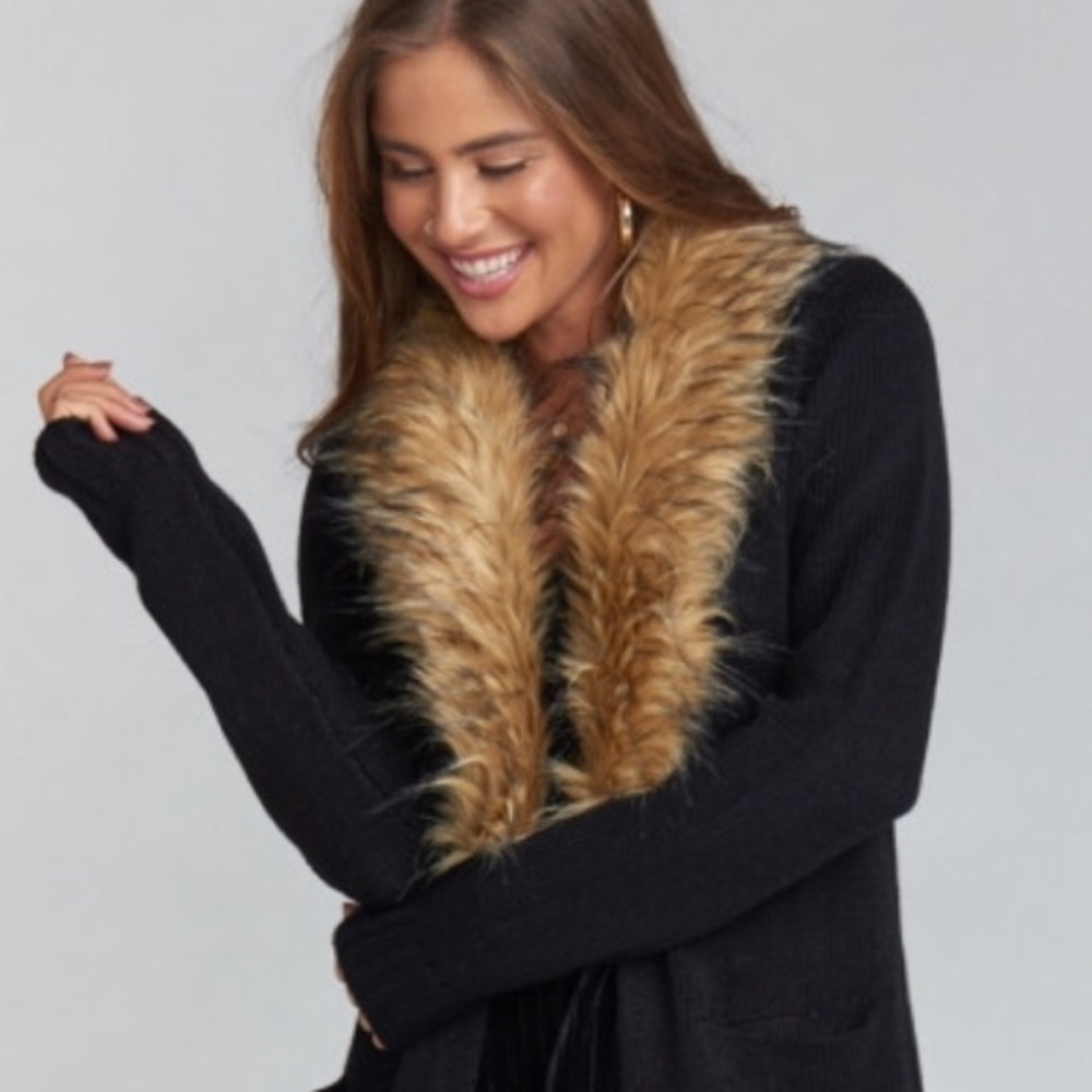 NWT!  Mumu Roadie Cardigan Sweater in Black